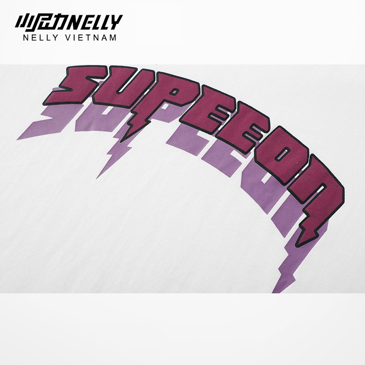 Áo thun tay lỡ NELLY cotton 4 chiều dáng unisex in hình supeon mã N0121 | BigBuy360 - bigbuy360.vn