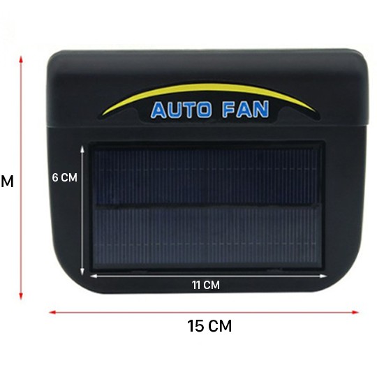 Quạt thông gió ô tô, quạt tản nhiệt trên xe hơi năng lượng mặt trời Auto Fan