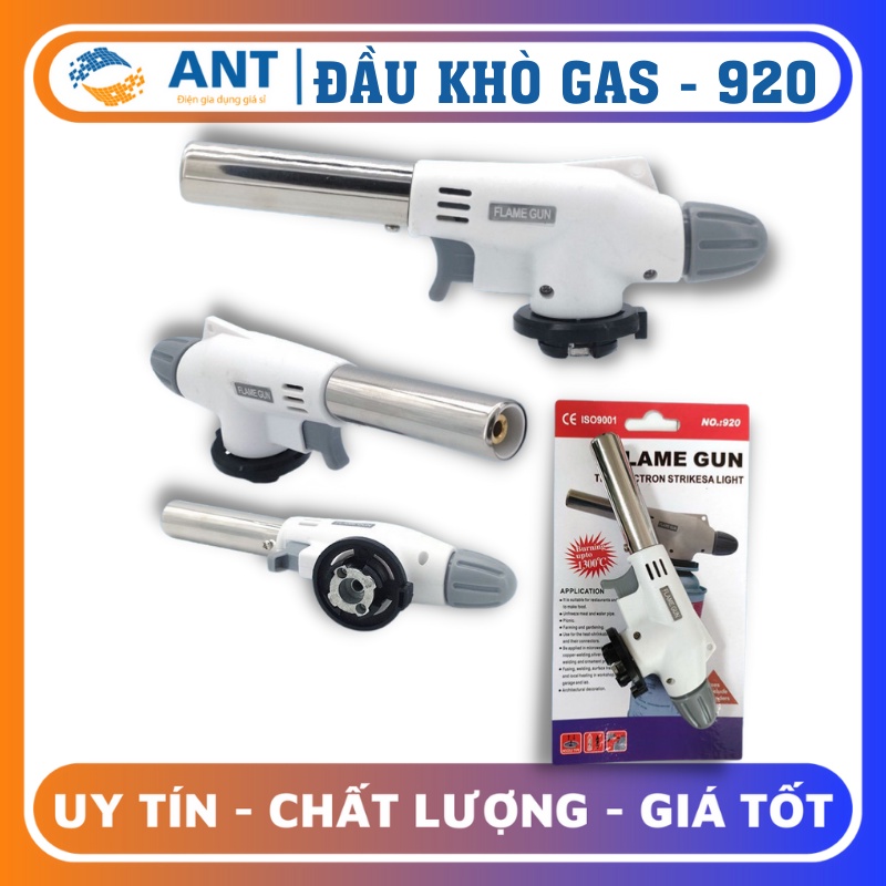 Đầu Khò Gas Chuyên Dụng, Tự động đánh Lửa, Khò Lửa Bình Gas MINI - Núm điều Chỉnh Nhiệt 1400 độ C