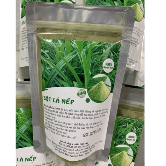 100gr Bột lá nếp tạo màu tạo hương thơm thực phẩm