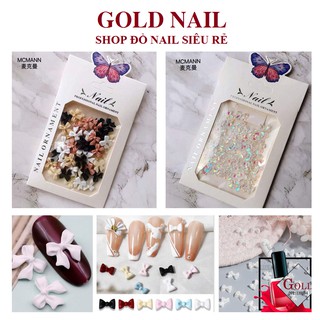 Charm Nail , charm nơ gắn móng cao cấp
