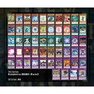 [Bài In] Bộ Bài Yugioh - Elemental HERO - Pack 2