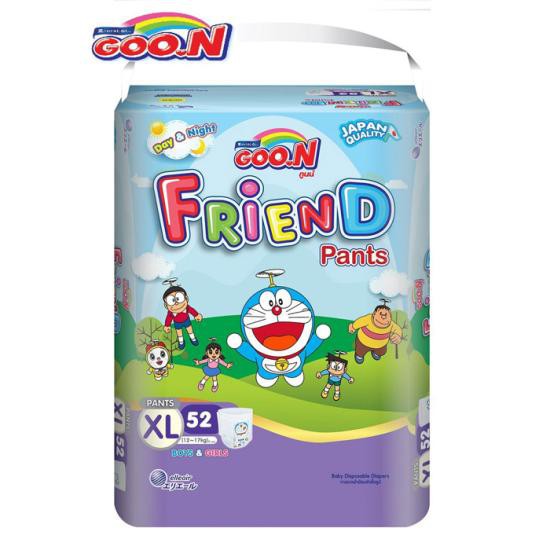 [Cắt tem]Tã Quần Goon Friend Gói Siêu Đại M68/L60/XL52/XXL46