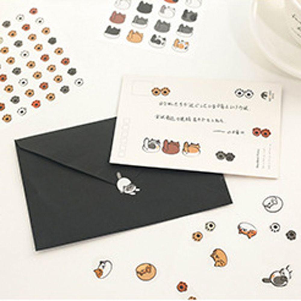 Nhãn Dán Trang Trí Album Ảnh / Sổ Tay / Album Ảnh Hình Chú Mèo Dễ Thương