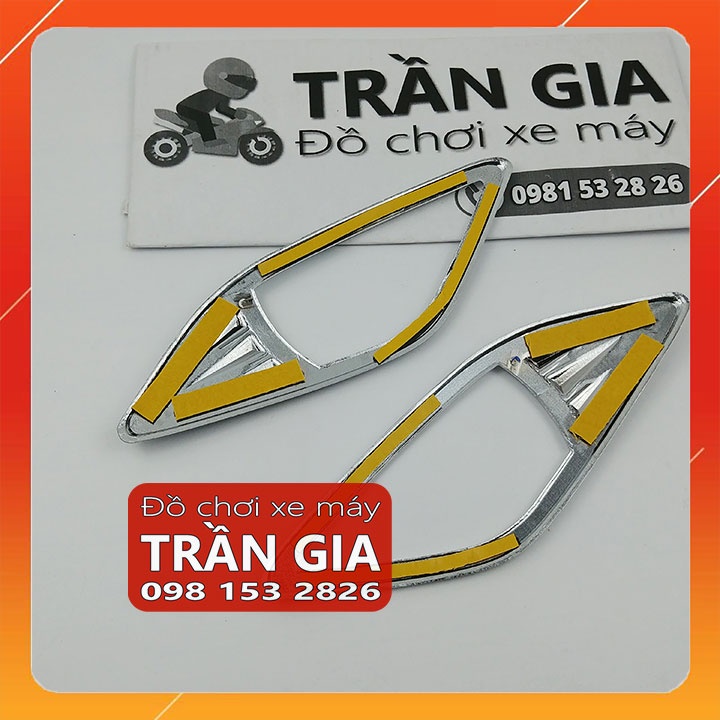Ốp viền đèn xi nhan TRƯỚC xe Nozza Grande năm 2019-2020-2021-2022 xinhan grande mới nhất - phụ kiện trang trí