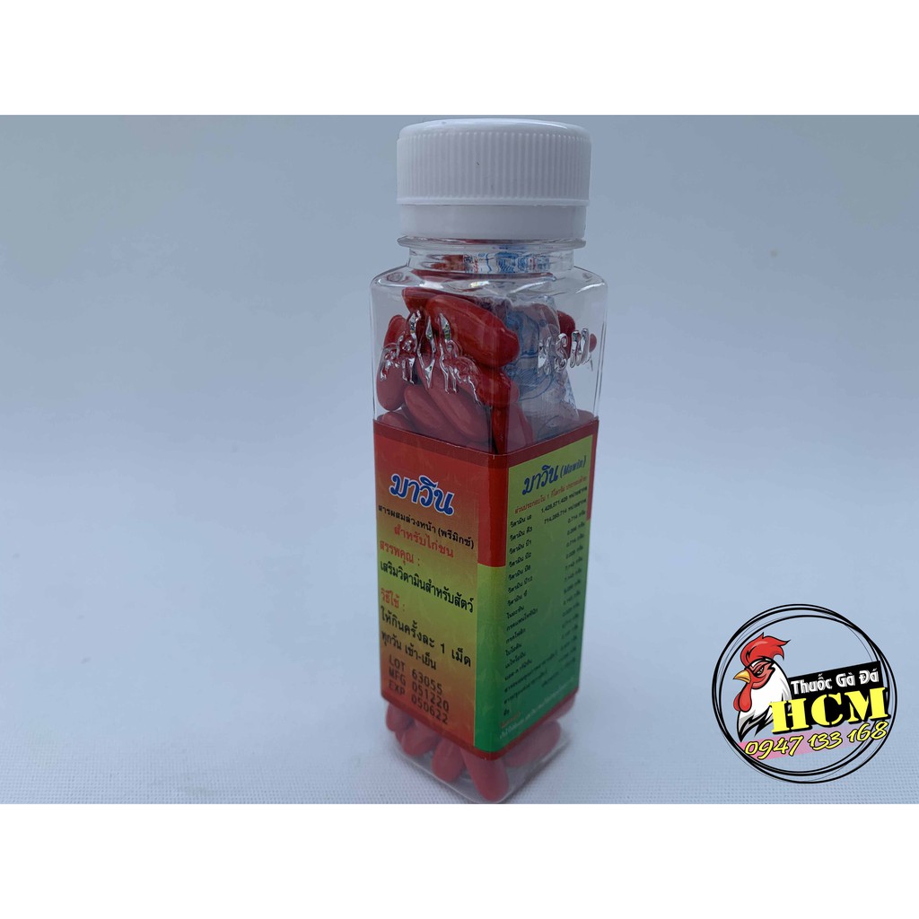 Thuốc Nuôi Gà Đá Thái Lan MaWin  Giúp Cung Cấp Vitamin Dưỡng Chất - 1 Hộp 100 Viên