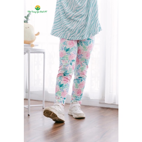 Quần legging bé gái họa tiết Q68.2101 - Thời trang gia đình VT