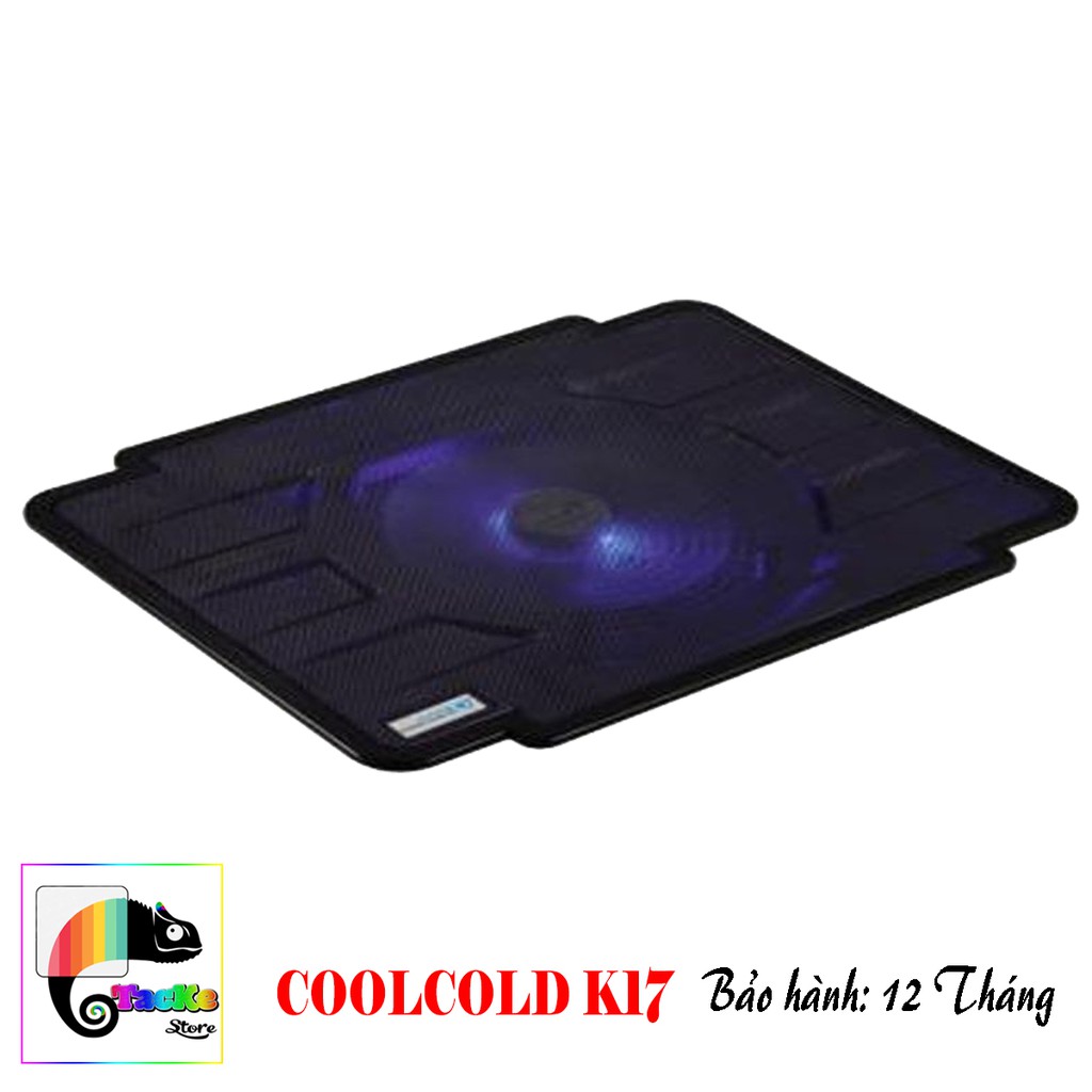 Đế tản nhiệt Laptop CoolCold K17 Led Xanh Dương-I Cool Cold K17 Led Blue