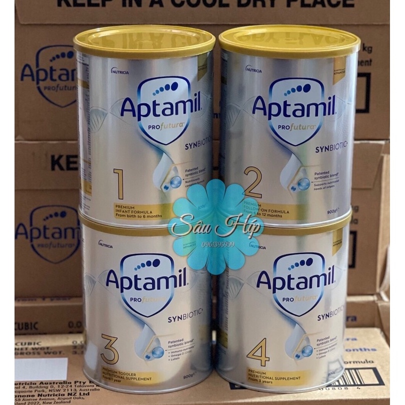 Sữa Aptamil Profutura 1,2,3,4 hộp 900gr [MẪU MỚI]