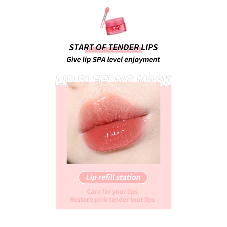 Son dưỡng OCHEAL Mặt Nạ Ngủ Cho Môi Dưỡng Ẩm Mềm Mại 10g Thương Hiệu