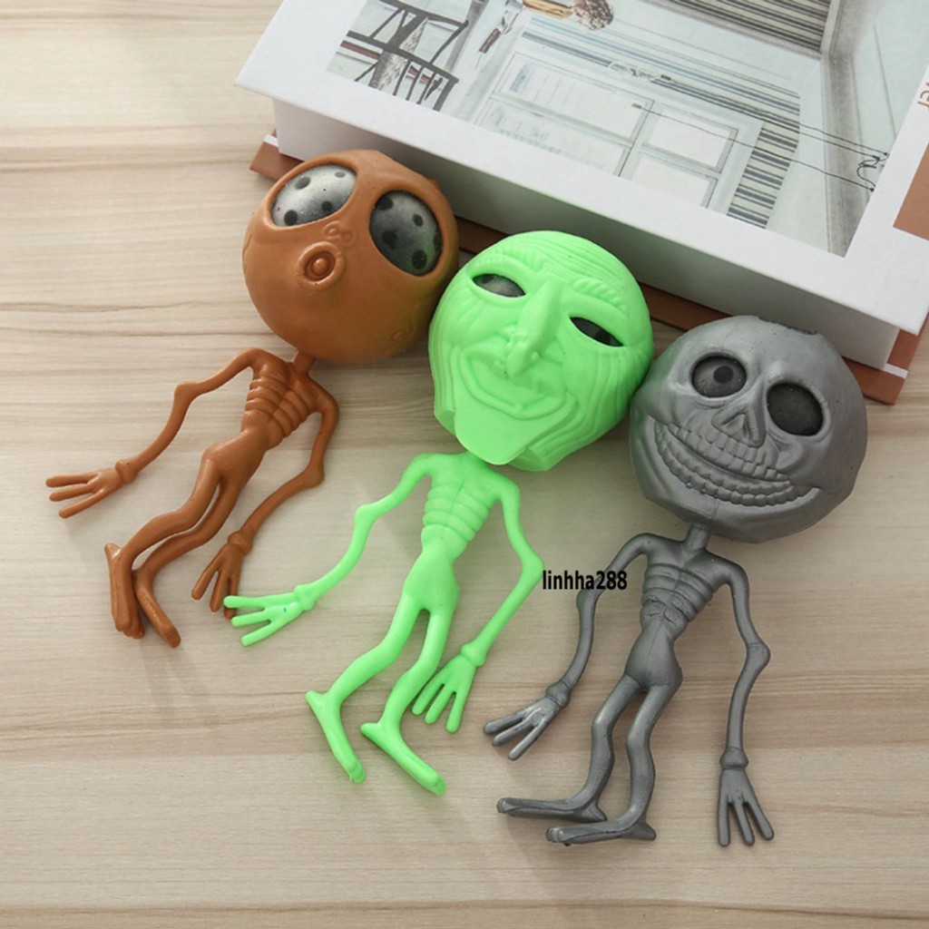 Đồ chơi bóp GUDETAMA SQUIShY hình Đầu Lâu