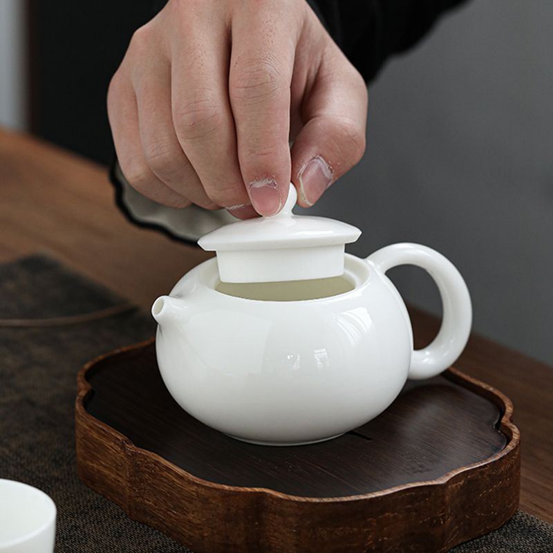 [Giá Trị- Bộ Ấm Trà Gốm Sứ Trắng Ngọc Bích Kung Fu T Nhà Máy Bán Trực Tiếp Từ Nhà Máy Bán Trực Tiếp Từ Nhà Máy