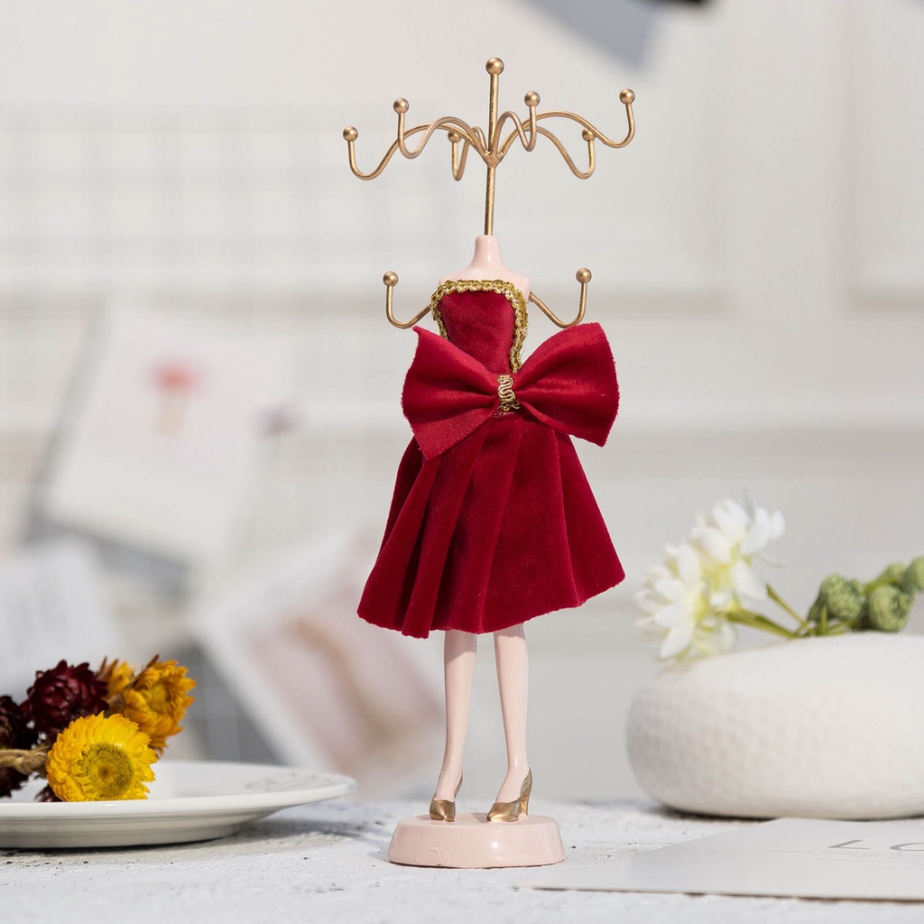 [Kloware] Giá Đỡ Ma Nơ Canh Vải Nhung Treo Nhẫn Trang Sức Tại Nhà