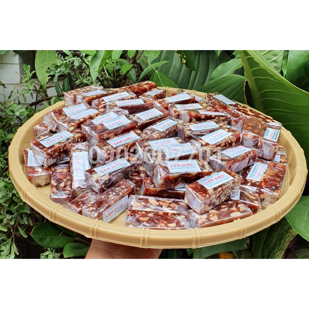 1 Kg kẹo chuối tươi gừng đậu mè lâm diệu- đồ ăn vặt-tết-ăn vặt-bánh mứt tết