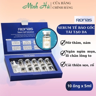 Serum tế bào gốc Ronas Stem Cell Solution hộp 10 ống giúp phục hồi , tái tạo da