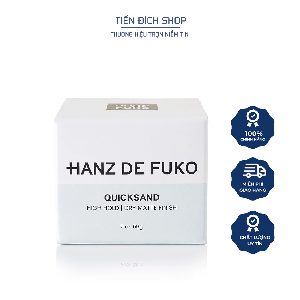 [FULL BOX] Hanz De Fuko Quicksand BẢN 2020 Chính Hãng USA -  Sáp vuốt tóc Hanz De Fuko Quicksand Mỹ 51.38ML - 1.74 FL.OZ