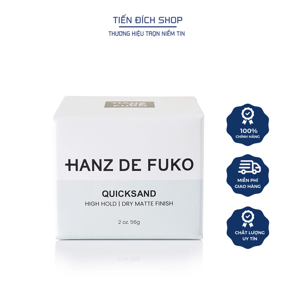 Hanz De Fuko Quicksand BẢN 2020 Chính Hãng USA -  Sáp vuốt tóc Hanz De Fuko Quicksand Mỹ 51.38ML - 1.74 FL.OZ