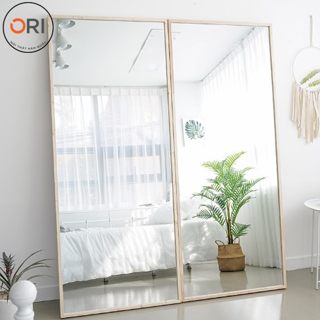 [ONLY HCM] Gương Soi Toàn Thân Hàn Quốc Khung Gỗ Size 60 - STANDING MIRROR - ORI NỘI THẤT HÀN QUỐC