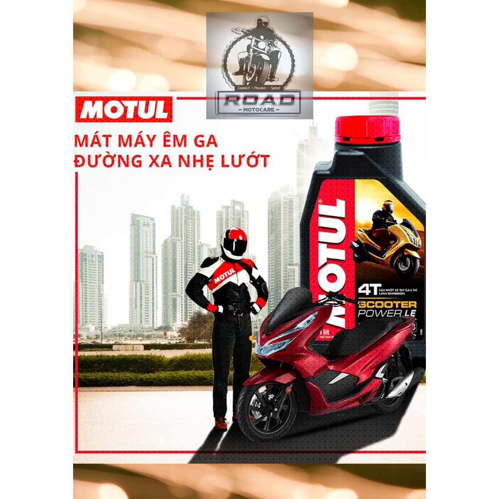 Nhớt Xe Tay Ga Motul Scooter Power LE 5W-40 800ML Tổng Hợp 100% API SN Jaso MB