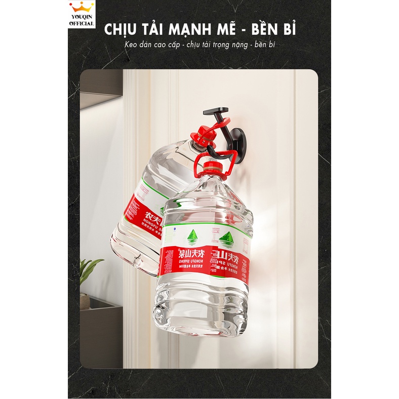 Móc Treo Đồ Dán Tường 2 tầng - YouQin Chất Liệu Thép Không Gỉ, Dán Keo Siêu Chắc, Không Khoan Tường