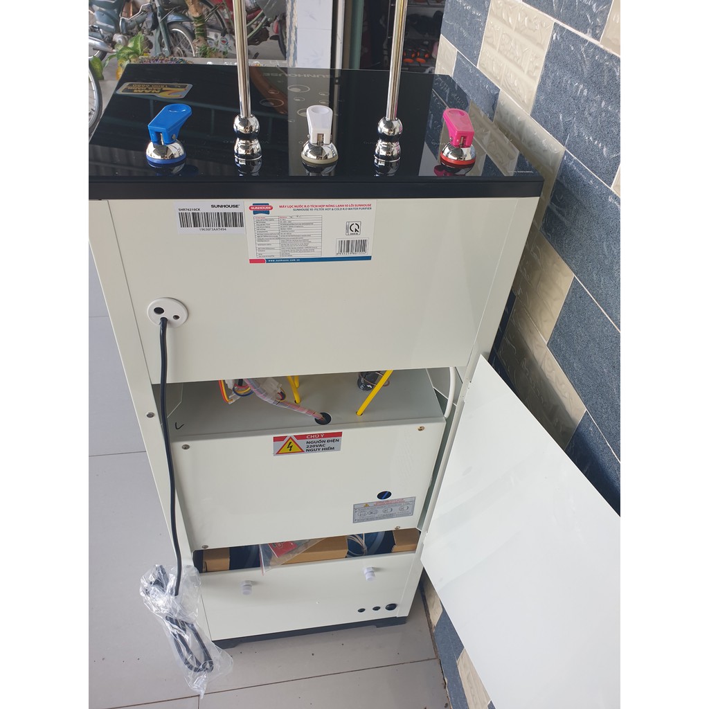 Máy lọc nước RO nóng lạnh 2 vòi SUNHOUSE SHR76210CK 10 cấp lọc