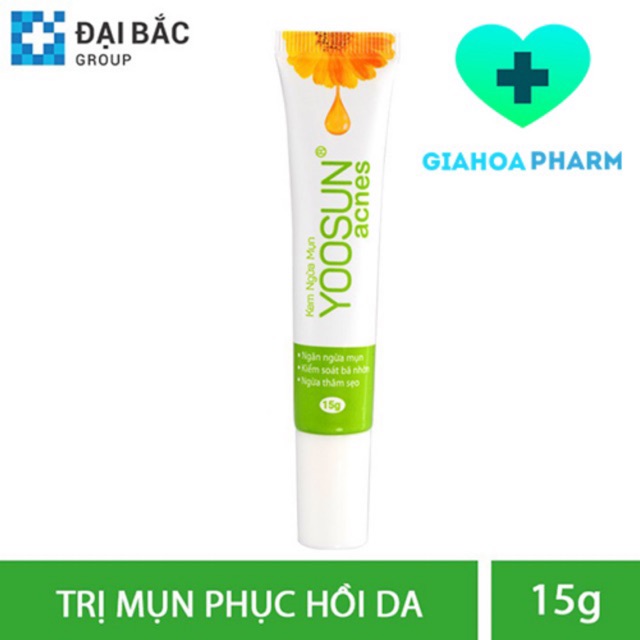 Yoosun Acnes (CHÍNH HÃNG) - Kem bôi chiết xuất thiên nhiên ngừa mụn trứng cá, mụn thâm, ngăn sẹo, giảm bã nhờn