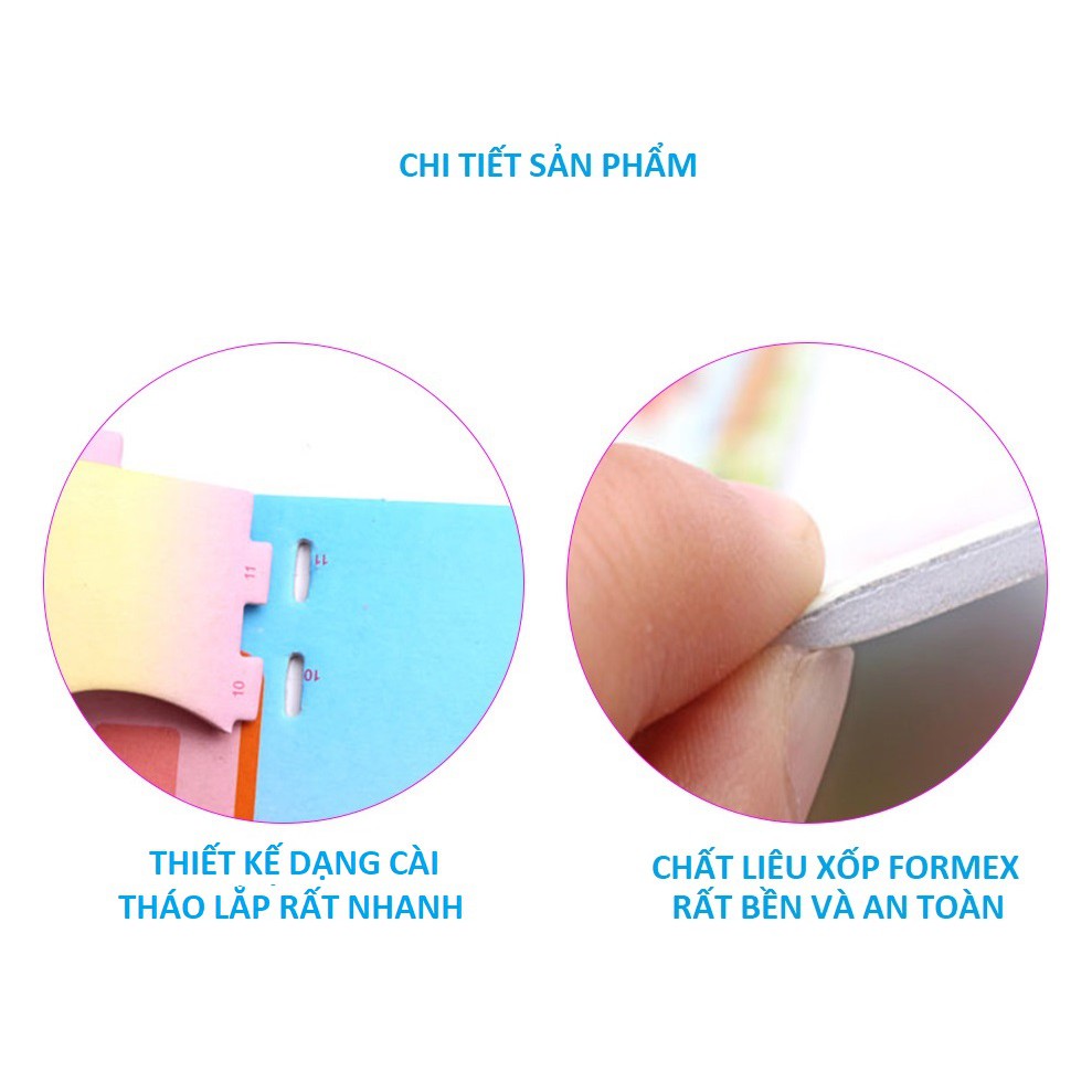 Xếp hình lắp ghép 3D bằng giấy xốp cho bé