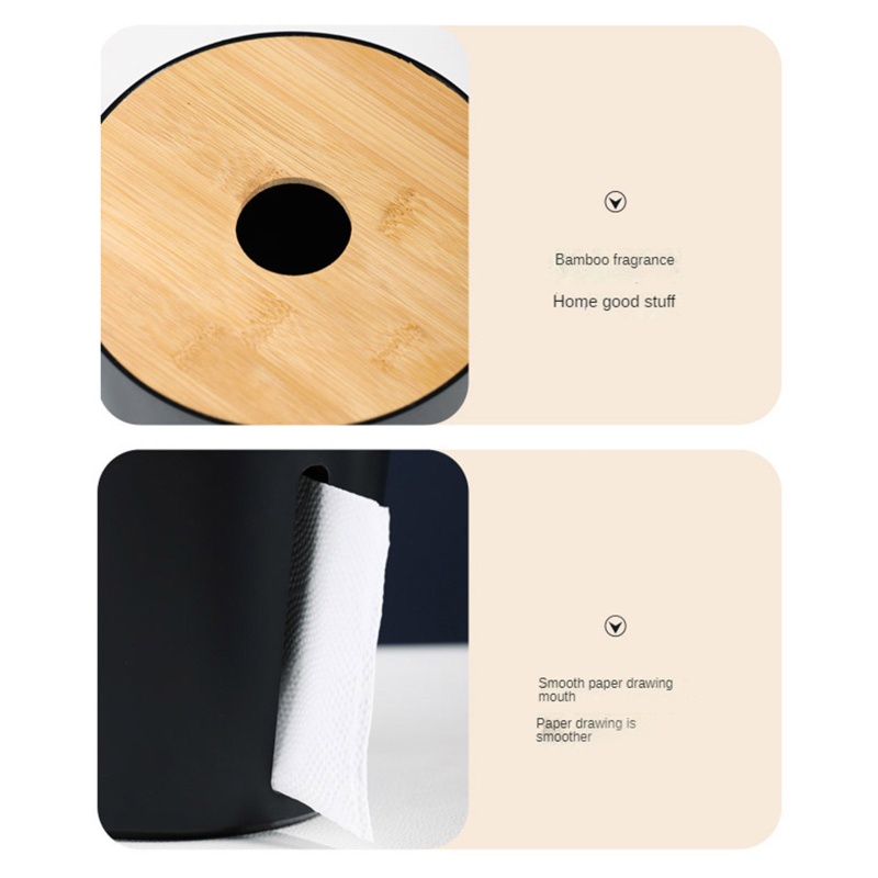 Hộp Đựng Khăn Giấy Cuộn Hình Tròn Tiện Dụng Cho Gia Đình