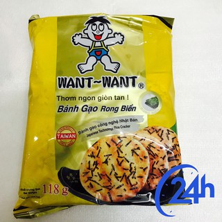Bánh gạo rong biển Want Want 118g
