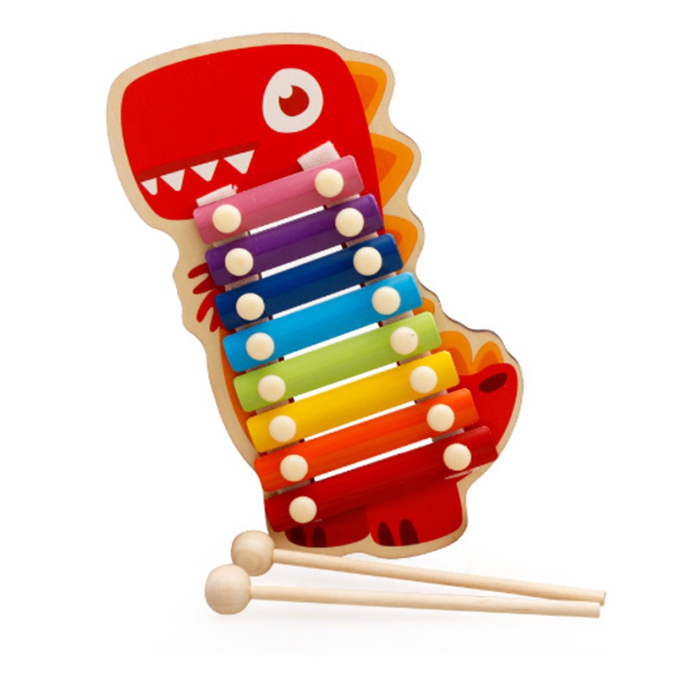 Đàn Gỗ 8 Âm Thanh Hình động vật, hình thú, Đàn Piano Xylophone, đồ chơi giáo dục Montessori