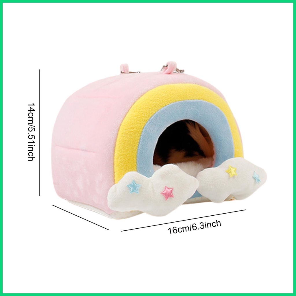 Giường Ngủ Vải Cotton Mềm Ấm Áp Nhỏ Gọn Có Thể Giặt Sạch Cho Hamster/Chuột Hamster