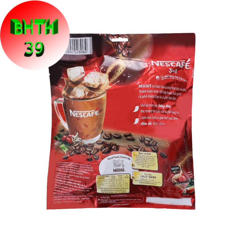 Cafe hòa tan Nescafe bịch đỏ 46 gói