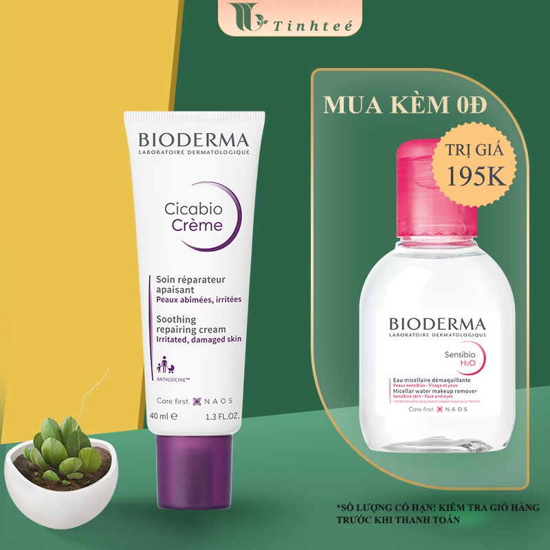 Kem phục hồi da tổn thương Bioderma Cicabio Crème 40ml