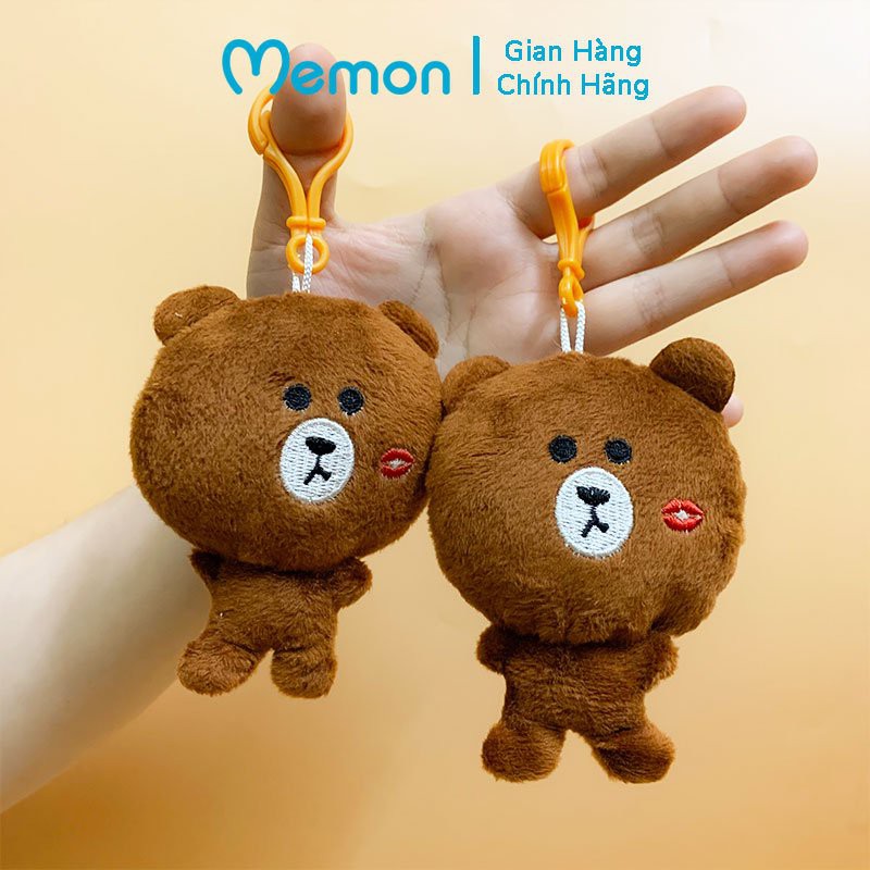 Móc Khóa Gấu Bông Brown và Thỏ Cony Cao Cấp Memon