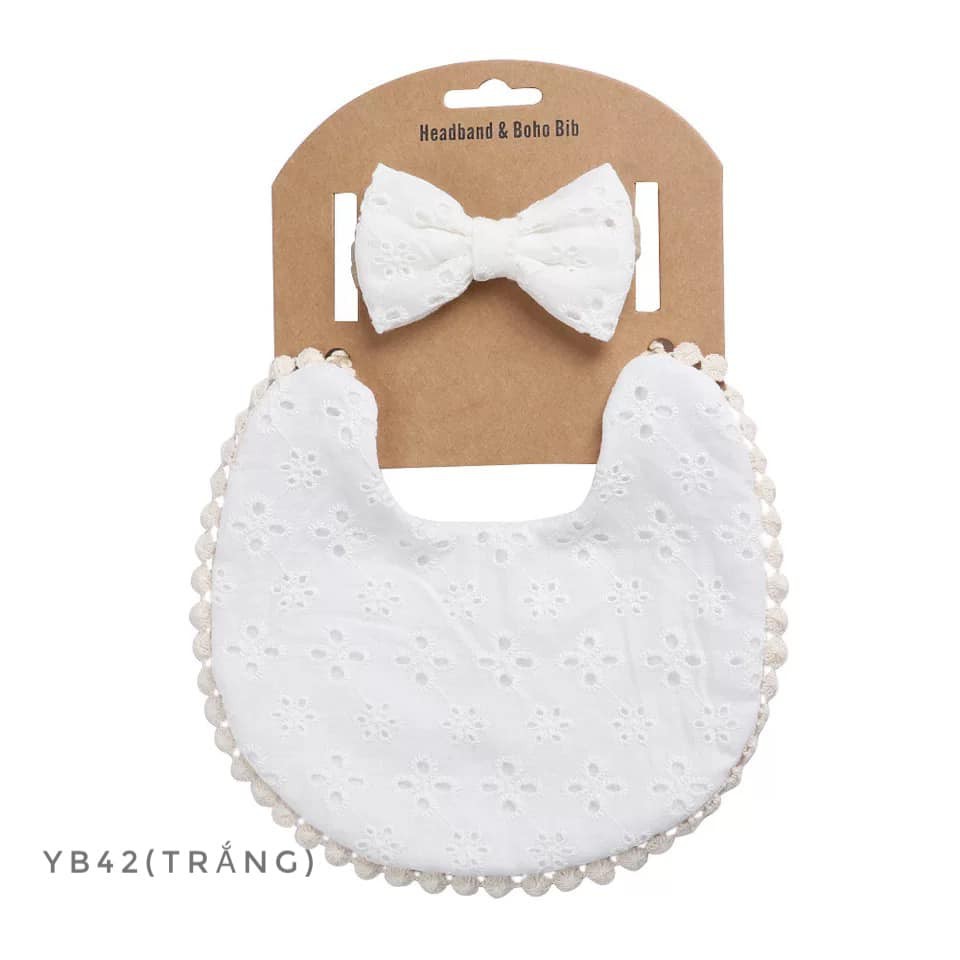 Set yếm băng đô nơ vintage YB42