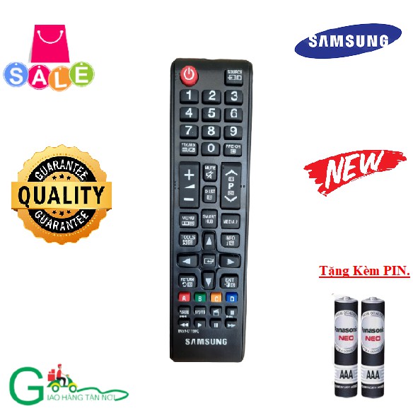 Điều khiển TV Samsung BN59 dùng cho các dòng UA32 UA40 UA43 UA 49 UA50 UA55 UA65 4K Smart QLED - Hàng tốt-Tặng kèm PIN