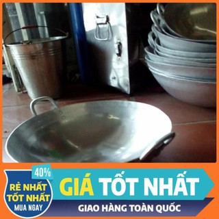 chảo nhôm công nghiệp chuyên dụng cho nhà hàng, khách sạn, bếp ăn tập thể- 40,5cm