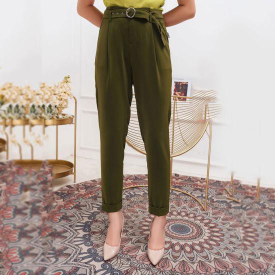 Quần baggy nữ TRALI thời trang Rêu 72046R