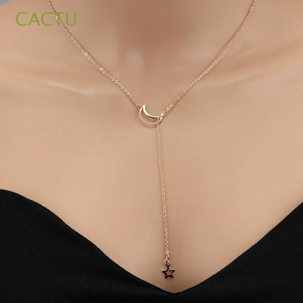 Vòng cổ chuỗi dài hình học đơn giản trang sức nữ