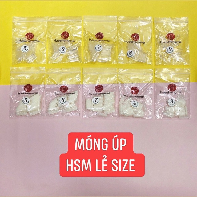 Móng úp HSM lẻ size phom chuẩn (size từ 5, 6, 7, 8, 9)