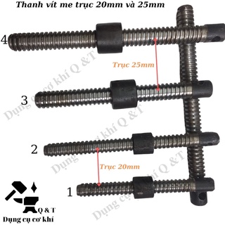 Vít me trục 19mm dài 200mm và 250mm ( có 1 đai ốc đi kèm )