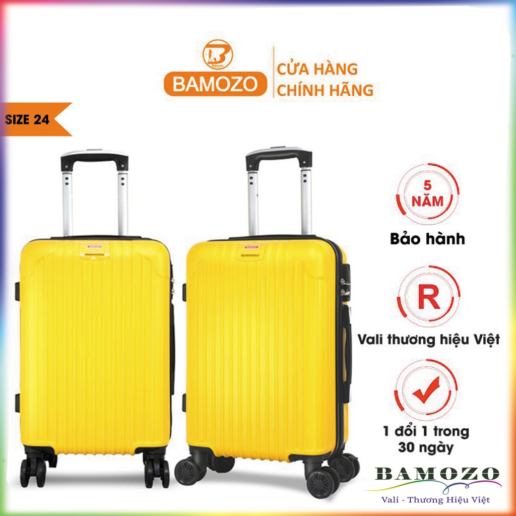 [GIÁ HỦY DIỆT] Vali Kéo Du Lịch Bamozo 8801 - Vali Size 24inch Khóa Kéo- Chống Va Đập - Chống Trầy Xước - Bảo Hành 5 Năm