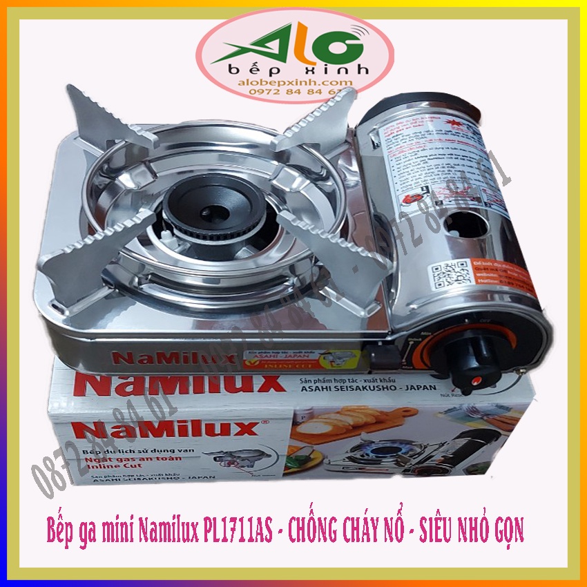 Bếp ga mini Namilux PL1711AS - Chống cháy nổ - đặc biệt cực kỳ nhỏ gọn - BH chính hãng 6 tháng - ALo Bếp xinh
