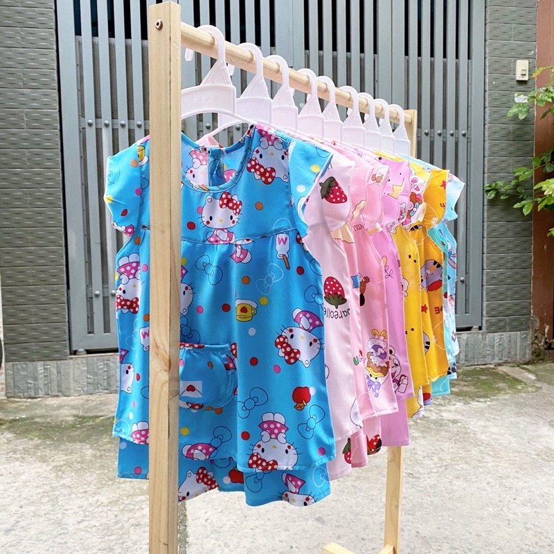 Đồ tone bé gái, bộ tole bé gái cánh tiên quần đùi chất liệu lanh 2 da cao cấp đường may kĩ 9-30kg - Pigbabystore