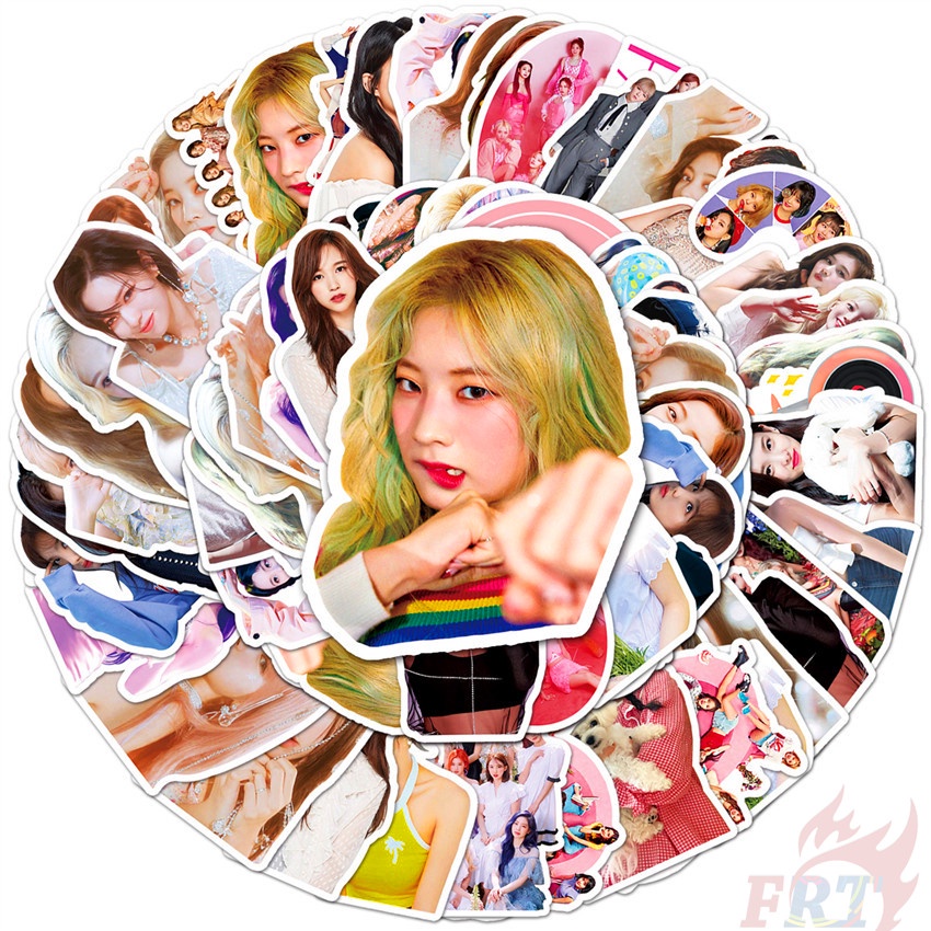 ❉ Miếng Dán Twice Series 04 ❉ Bộ 50 Miếng Dán Hình Nhóm Nhạc KPOP Superstar Phong Cách Thời Trang