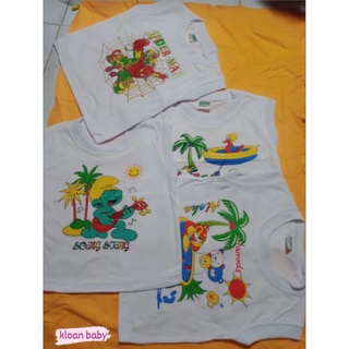 Áo sát nách trắng sơ sinh 100% cotton