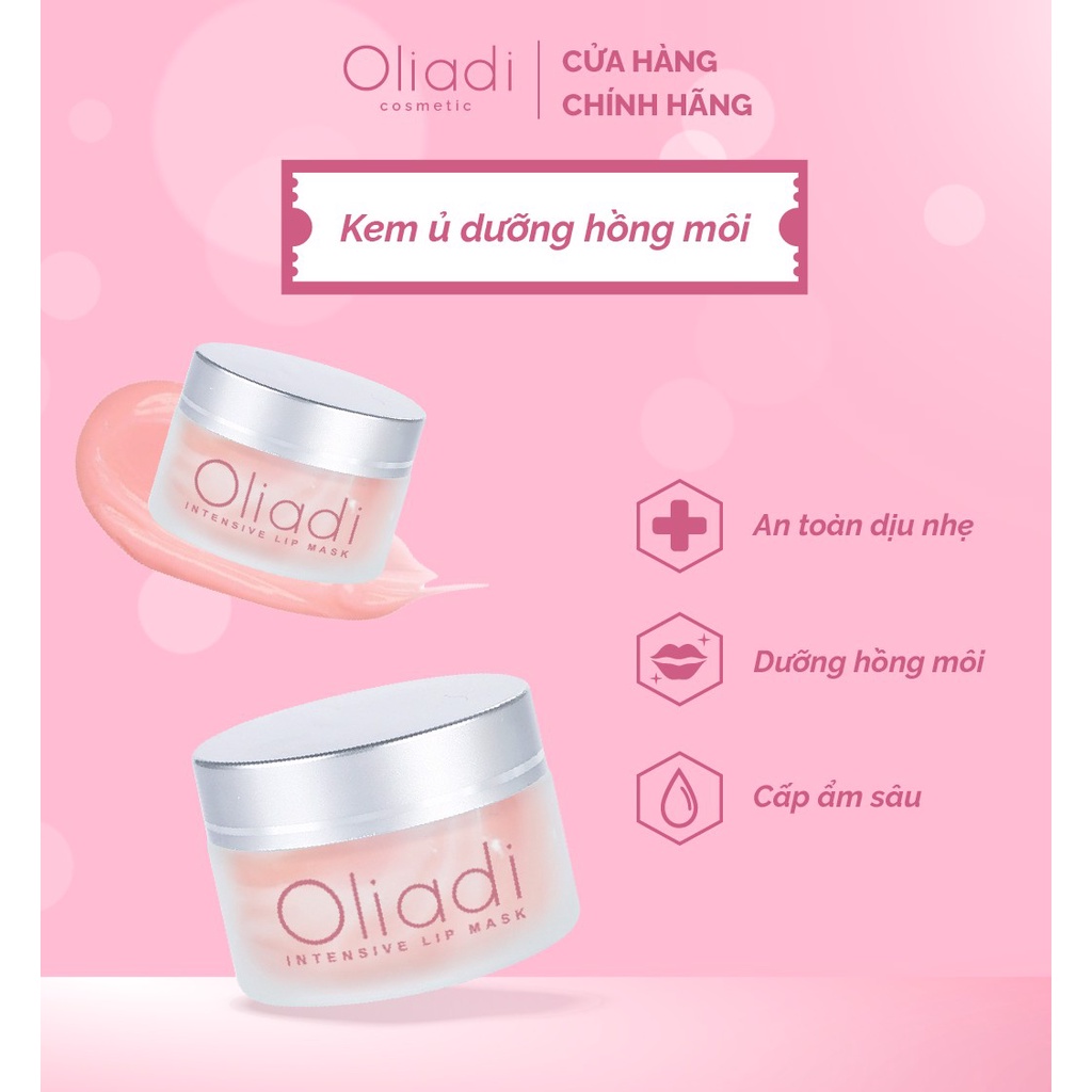 Kem Ủ Dưỡng Môi Oliadi Hũ 15gram - Dưỡng Hồng Môi Phục Hồi Môi Khô Nứt Nẻ