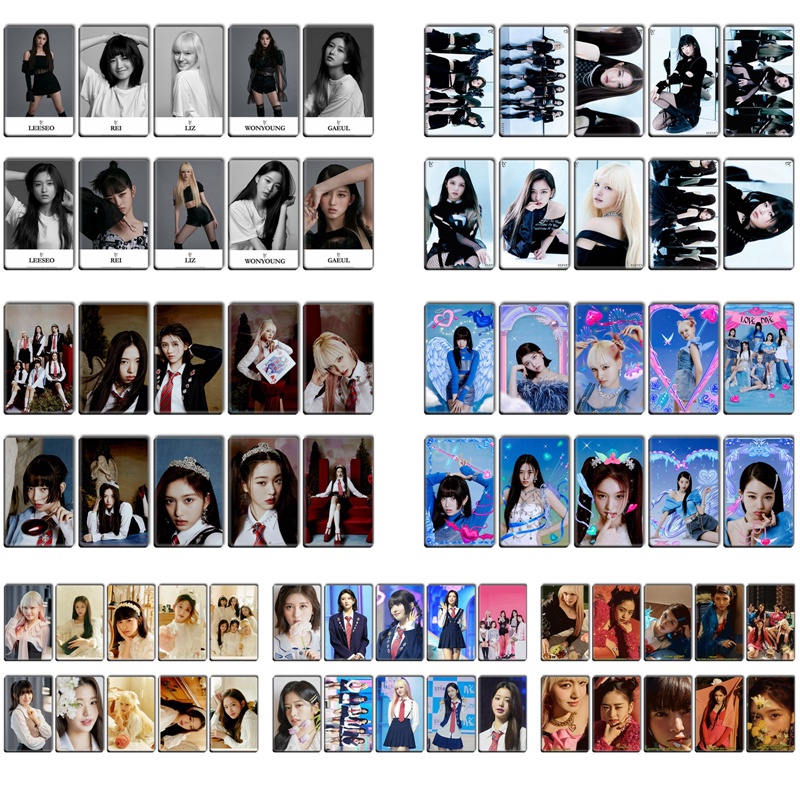 Bộ 10 Thẻ Dán Bằng Pvc Chống Thấm Nước In Hình Nhóm Nhạc K-Pop IVE THE 2nd
