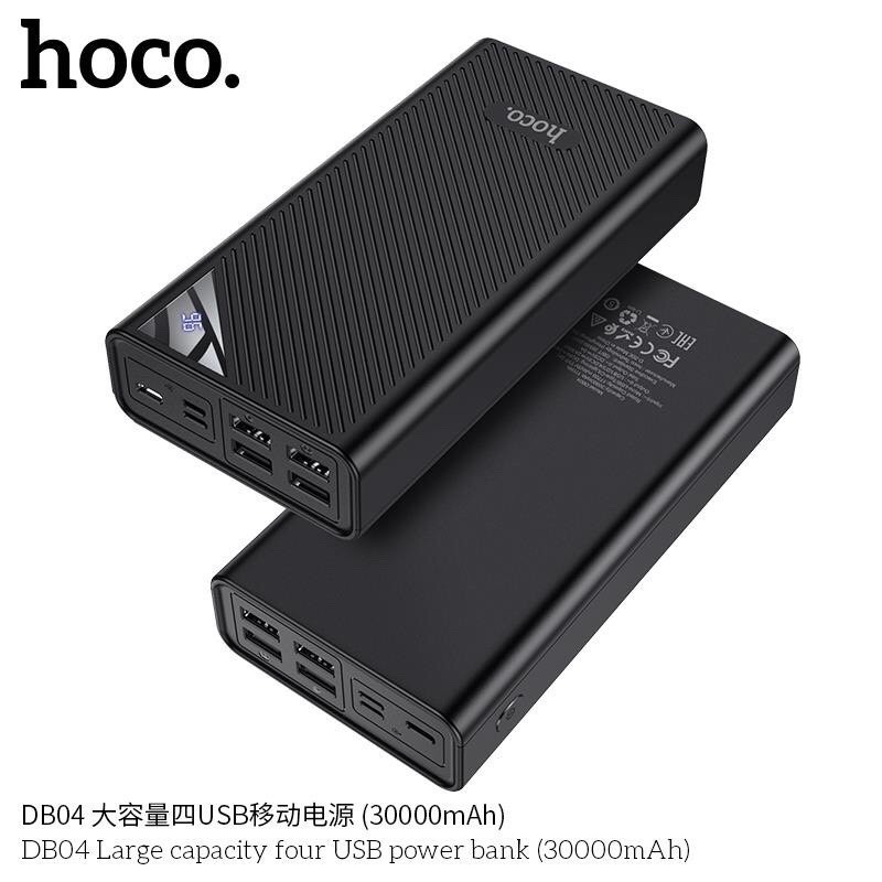 Sạc dự phòng 30000mah chính hãng Hoco Db04 4 cổng sạc hỗ trợ sạc nhanh