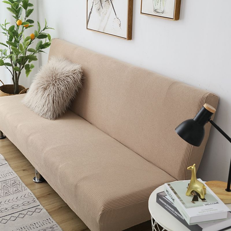 dày bốn mùa  có thể gập lại sofa giường bọc nệm sofa bọc nỉ toàn bộ không cần tay ghế sofa bìa Vải chung đơn giản